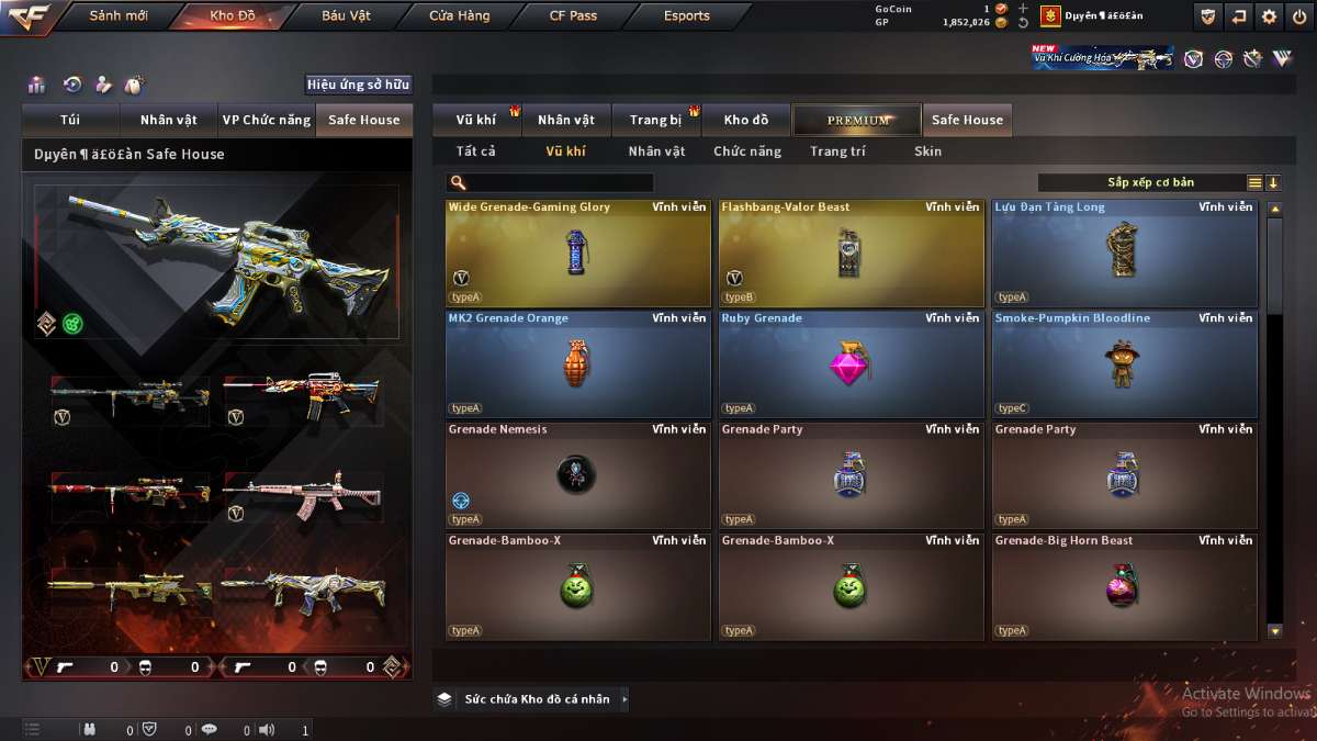 shop acc cf uy tin gia re